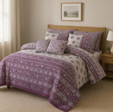 7 Pcs Comforter Set DZ-81 ( light weight filling )